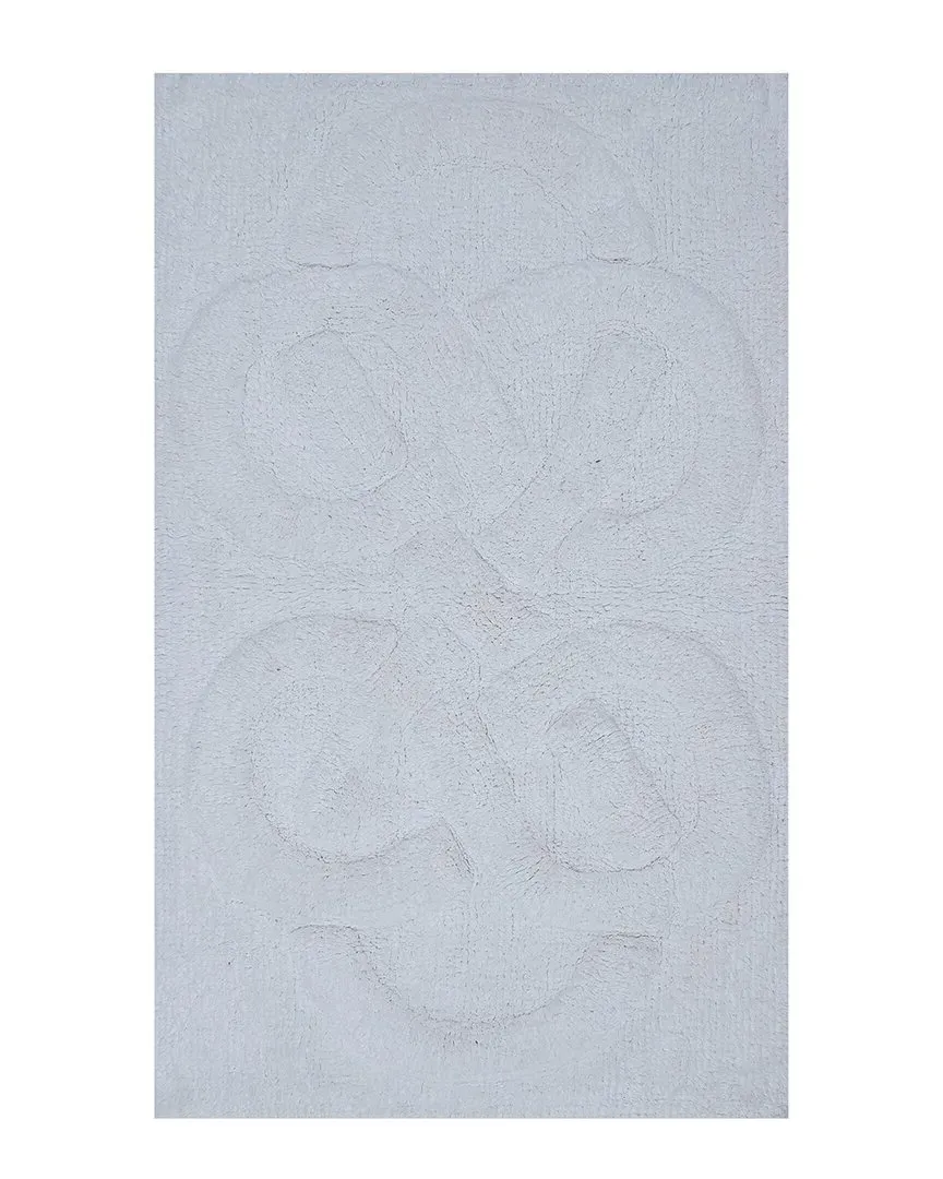 Tuft Twisted Bath Rug - White, Cotton