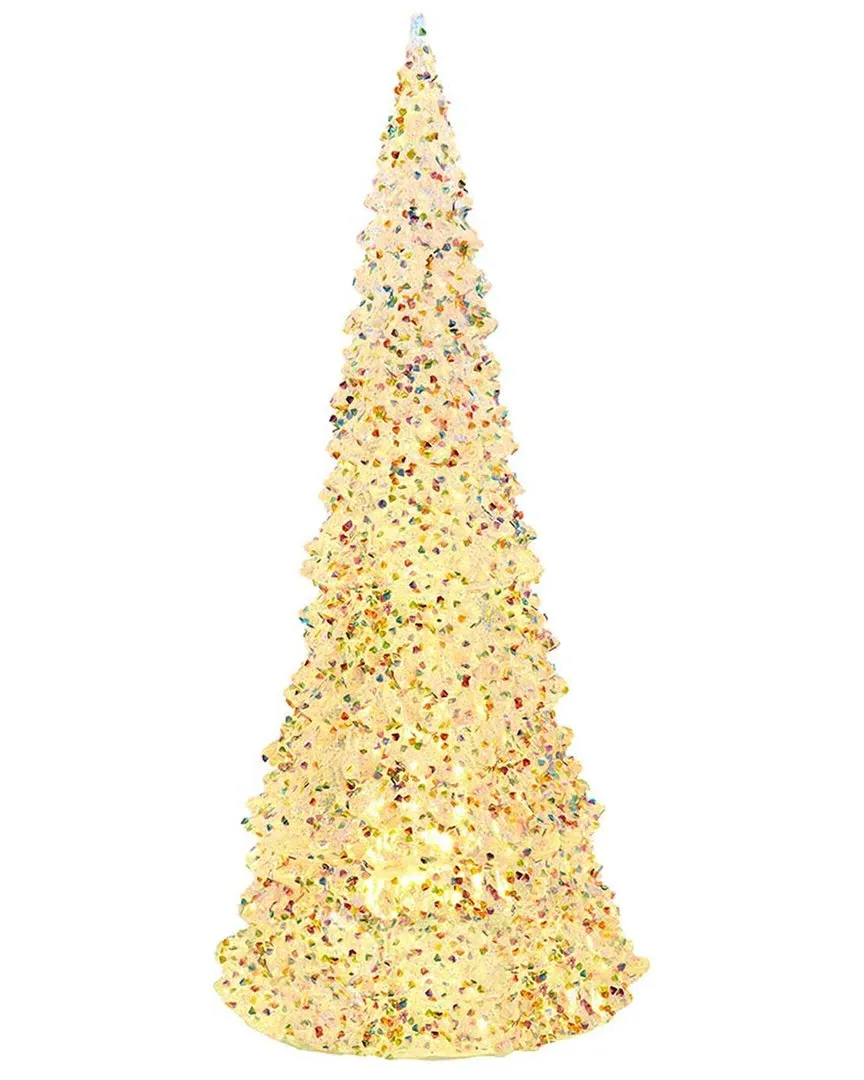 Kurt Adler 15.5-Inch Battery Operated LED Tabletop Christmas Tree - Silver image