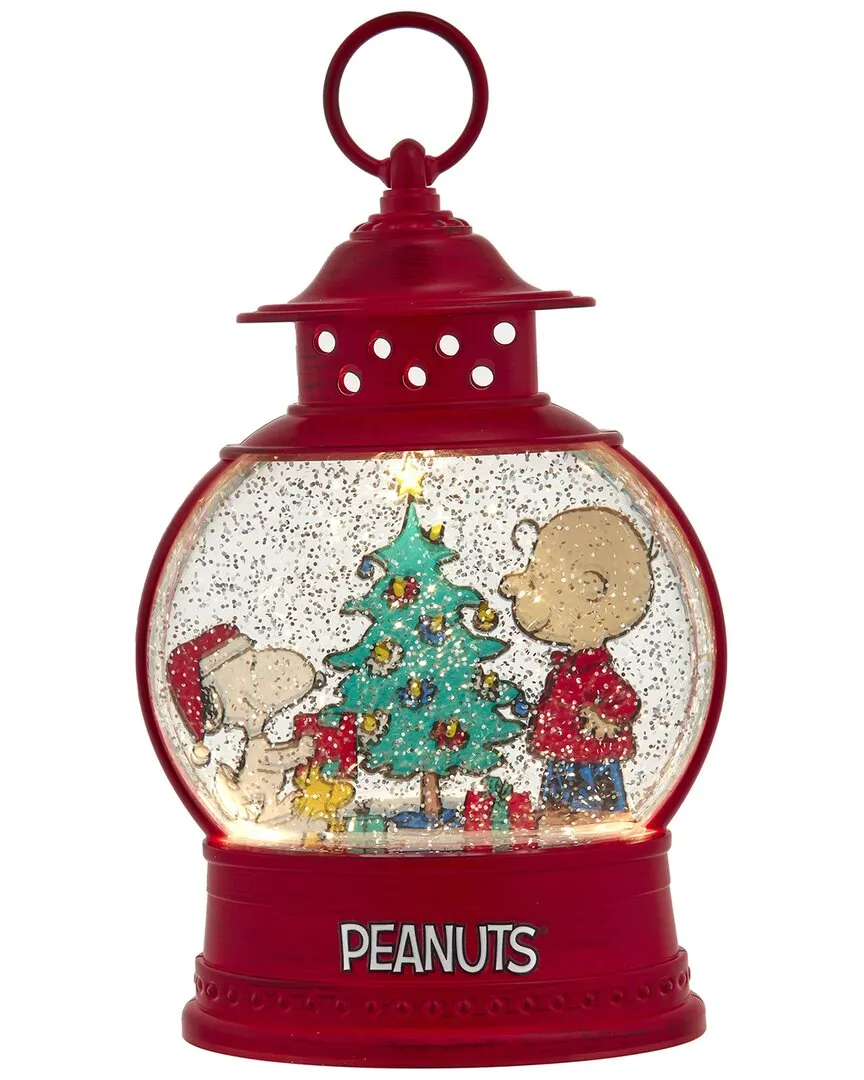 Peanuts Battery Operated LED Snoopy & Charlie Brown Lantern - Red