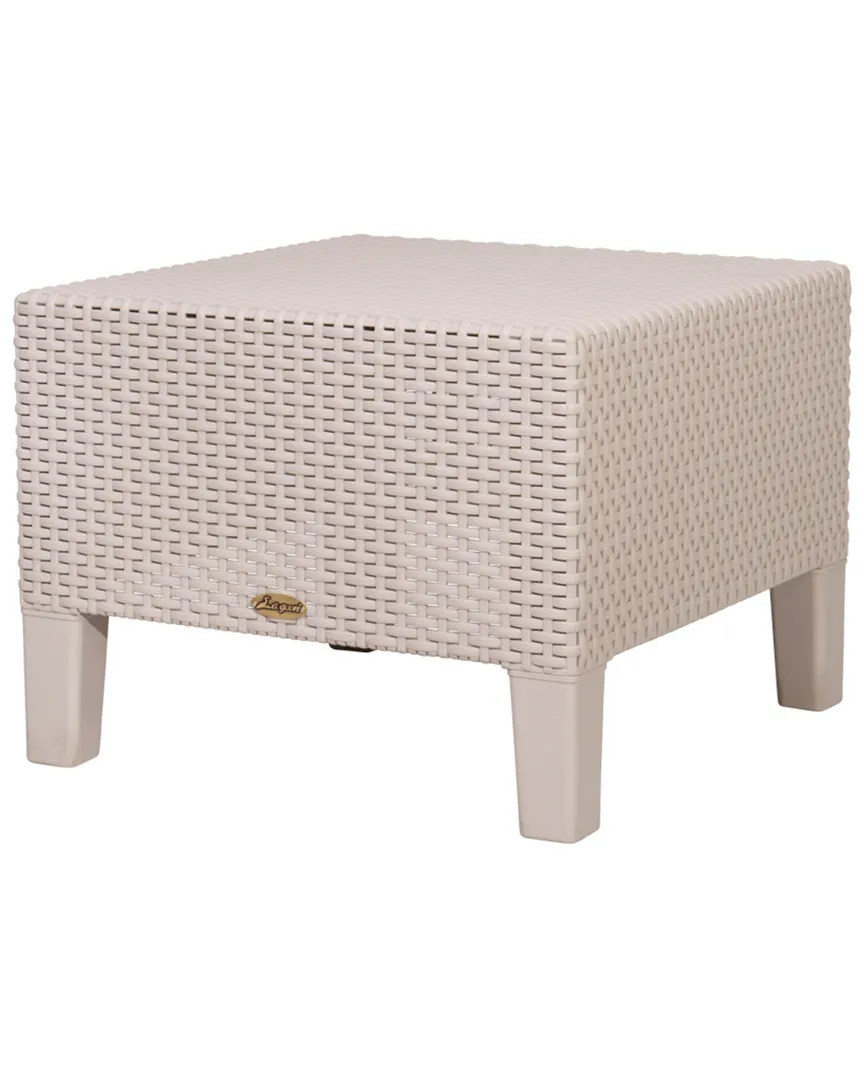 Magnolia Side Table - Grey, Rattan