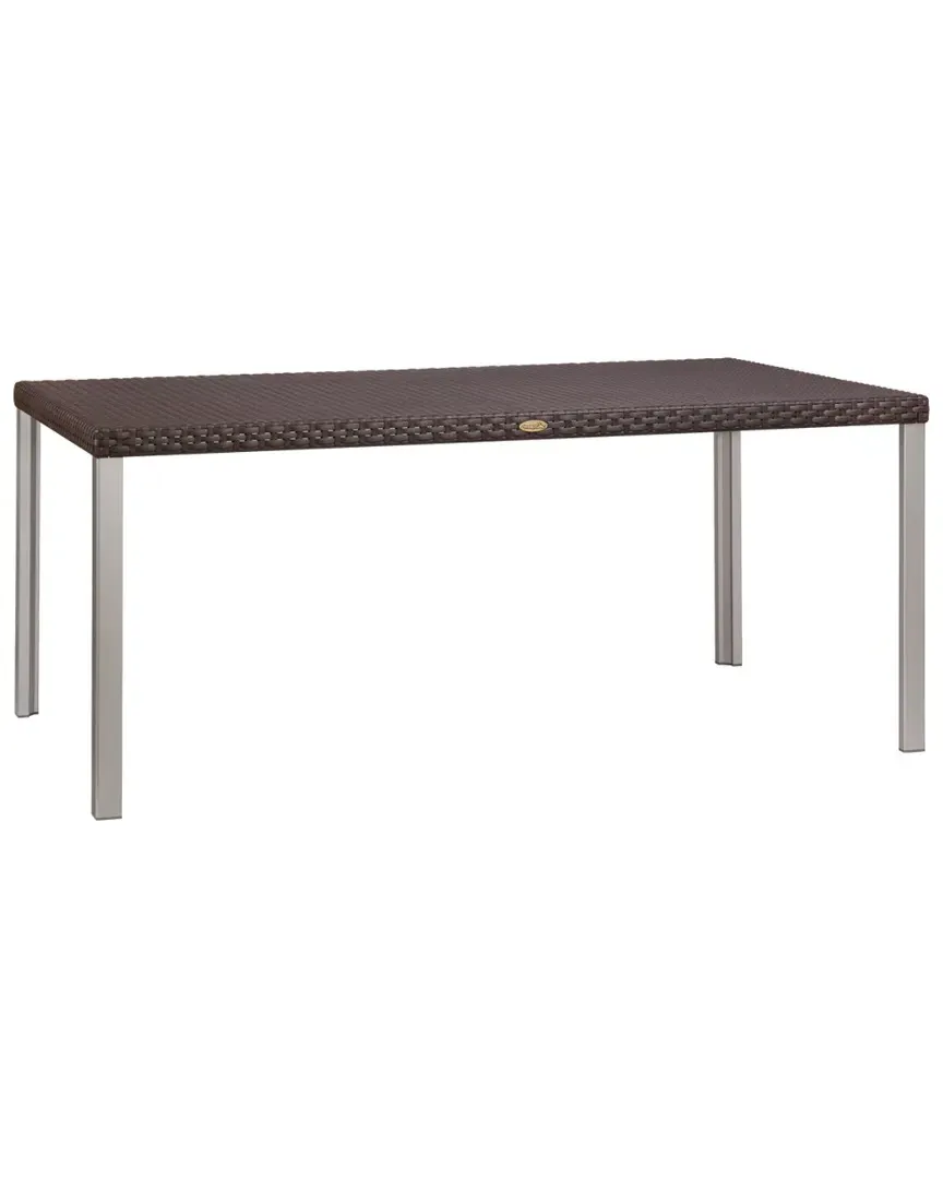 Oslo Family Rectangular Dining Table - Brown, Rattan
