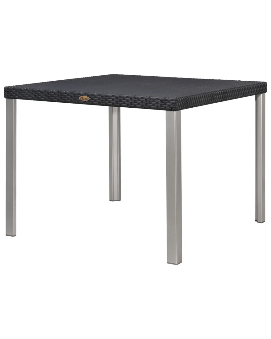 Oslo Square Dining Table - Black, Rattan image