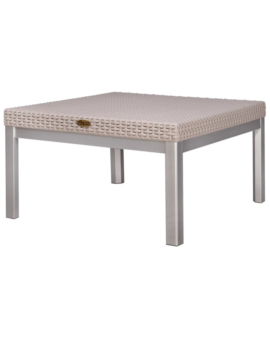 Russ Rattan Coffee Table - Grey
