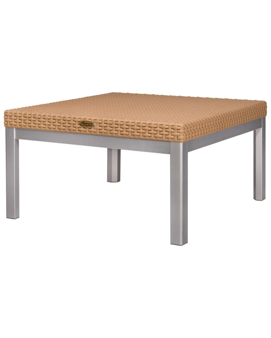 Russ Rattan Coffee Table - Tan