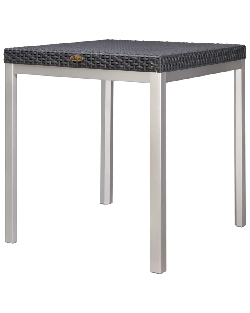 Russ Square Dining Table - Black, Rattan image
