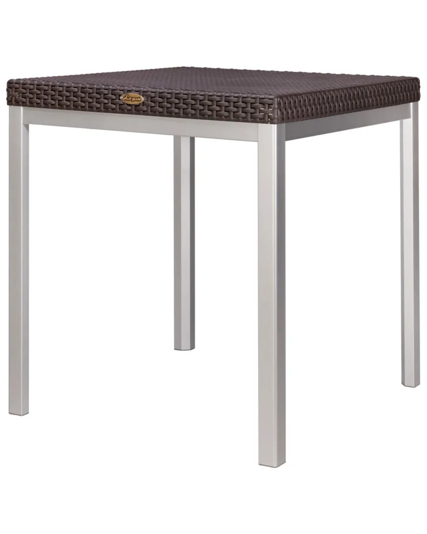 Russ Square Dining Table - Brown, Rattan
