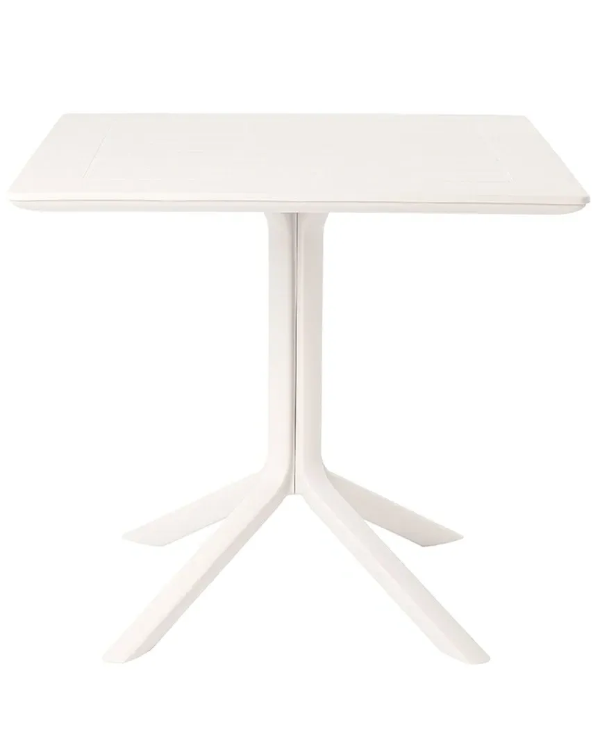 Venice Square Dining Table - Off-White, Resin