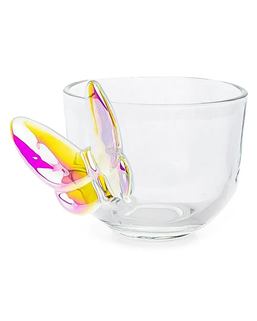 Crystal Butterfly Bowl - Amber image