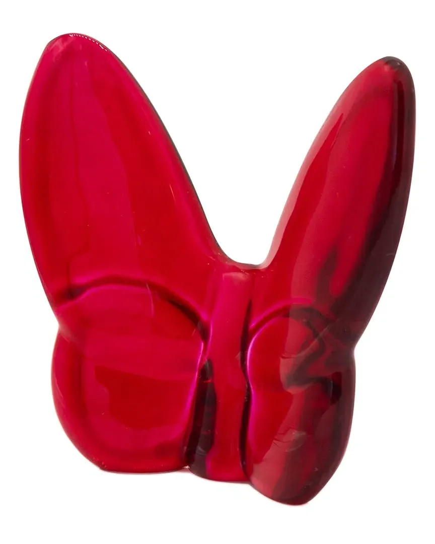 Le Mariposa Crystal Butterfly Home Decor - Red, Glass
