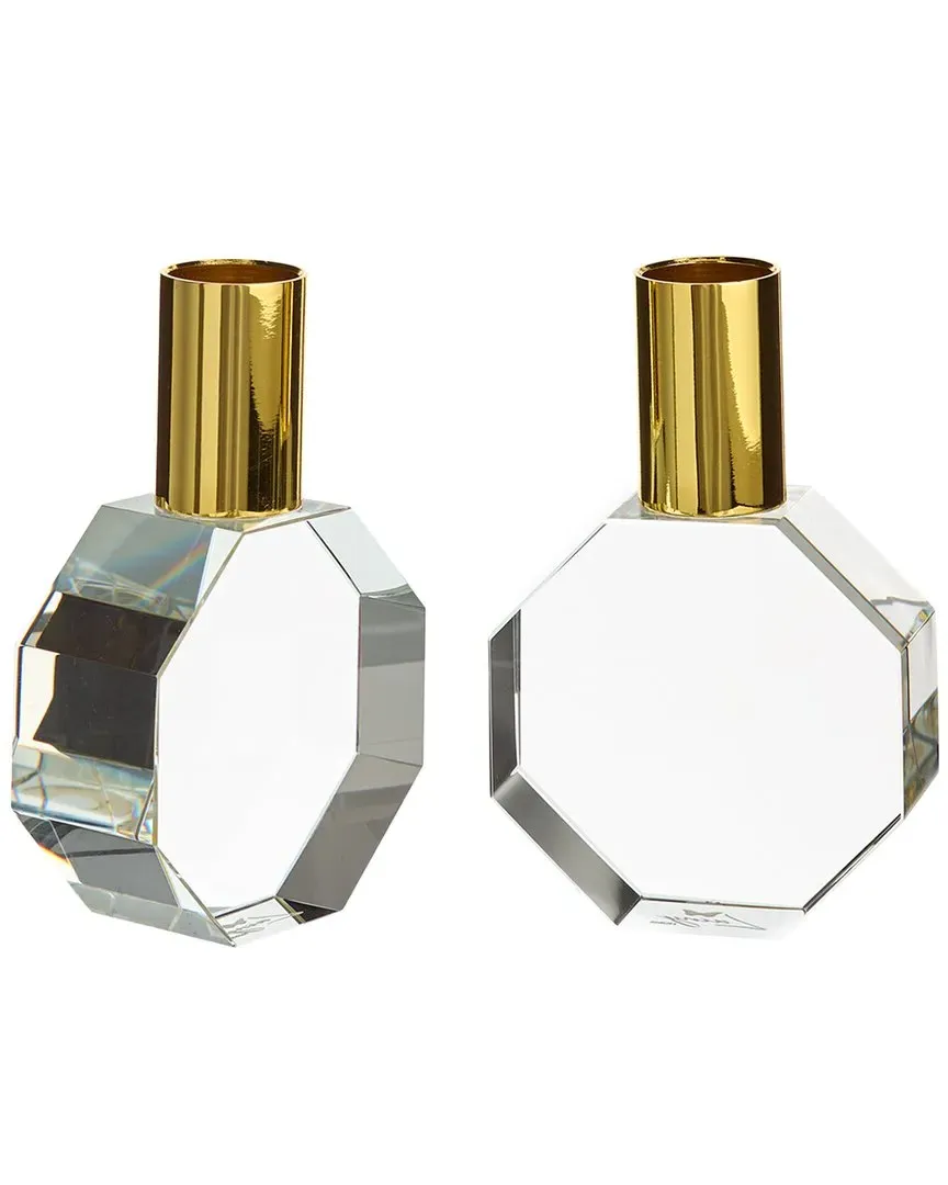 Octagon Candleholder - Clear, Crystal Glass image