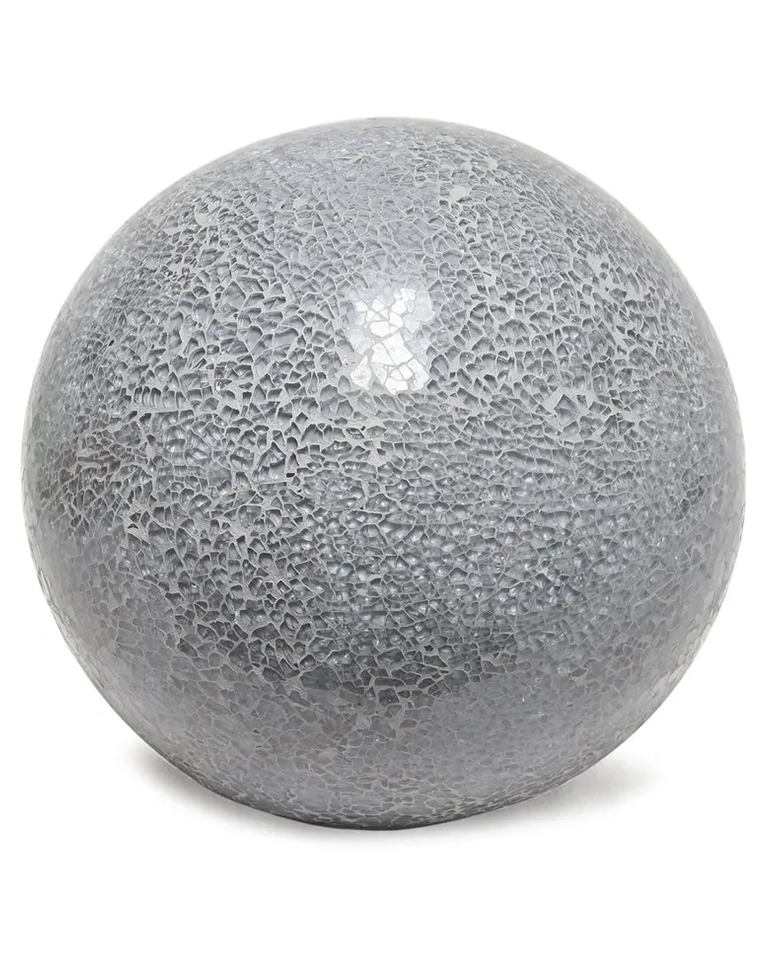 1-Light Mosaic Stone Ball Table Lamp - Gray, Ceramic