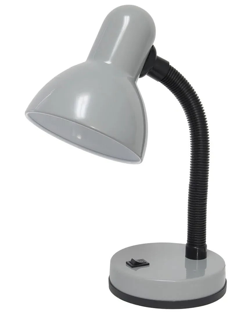 14.25in Desk Lamp with Flexible Neck & LED Bulb - Silver image