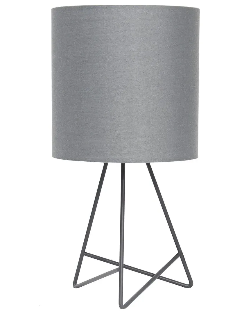 14in Down To The Wire Table Lamp with LED Bulb - Gray image