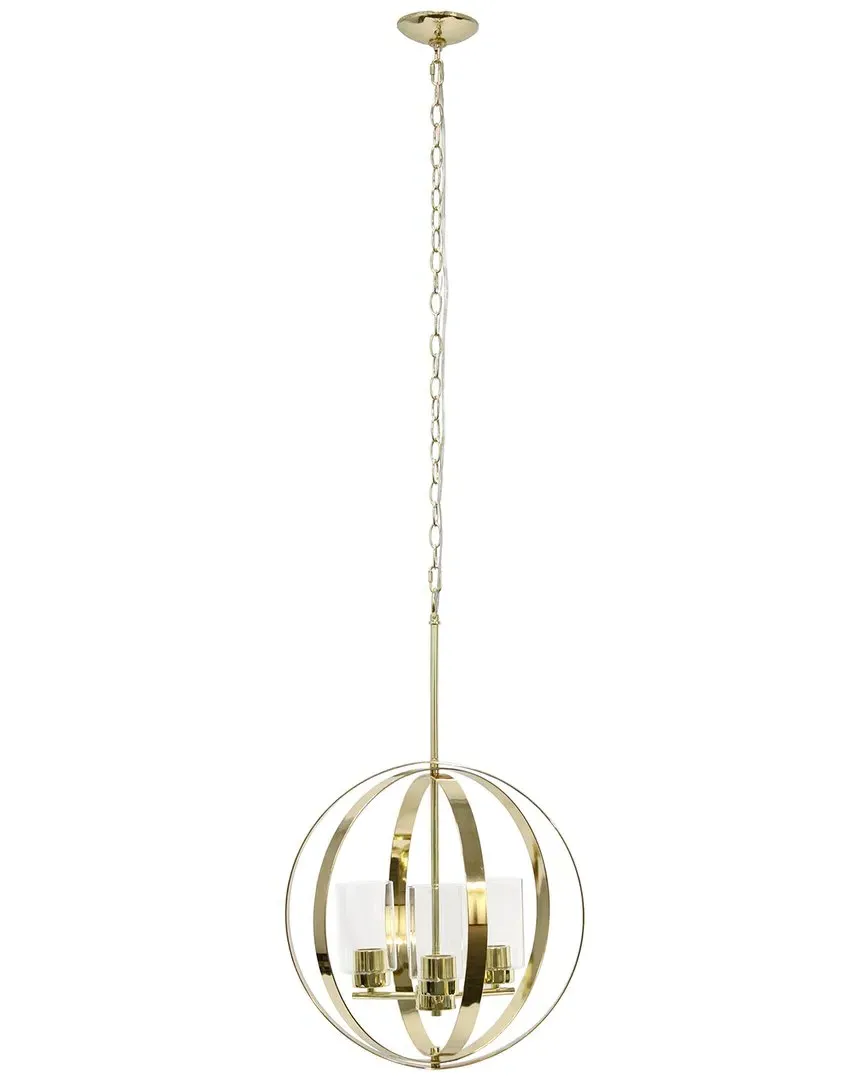 3-Light Globe Ceiling Pendant - Gold, Metal
