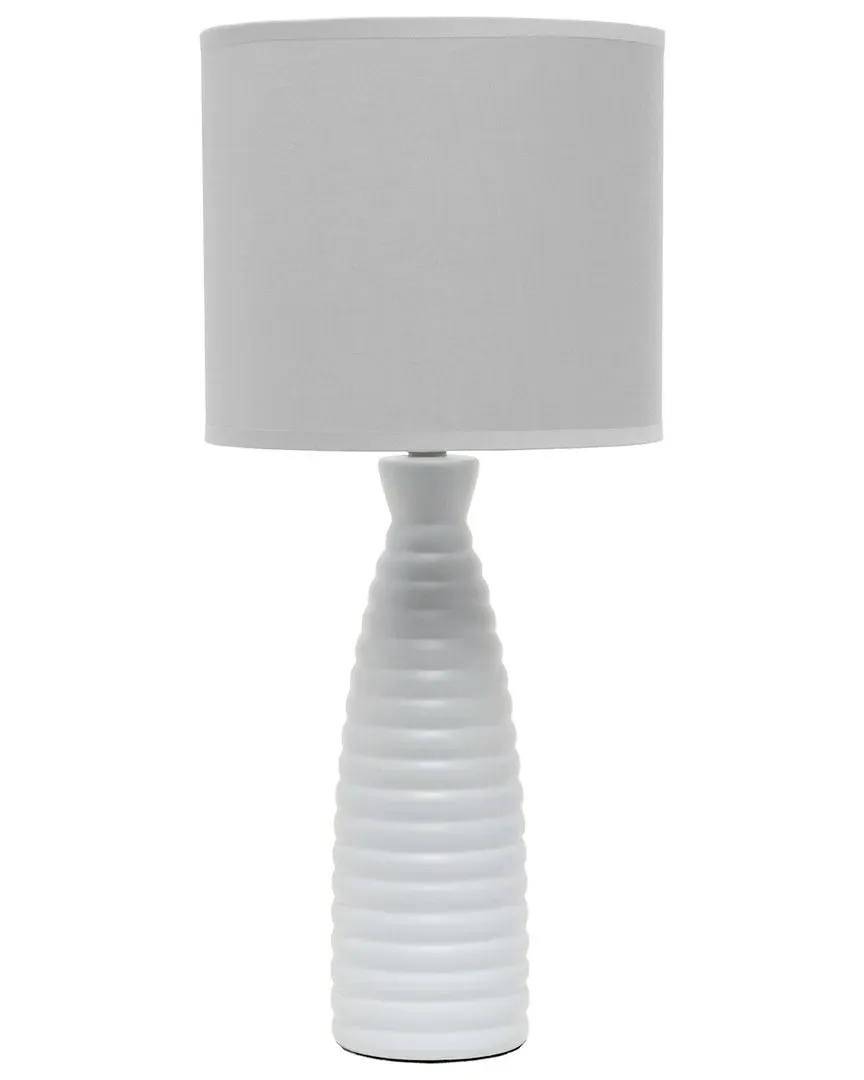 Alsace Bottle Table Lamp - Gray, Ceramic image