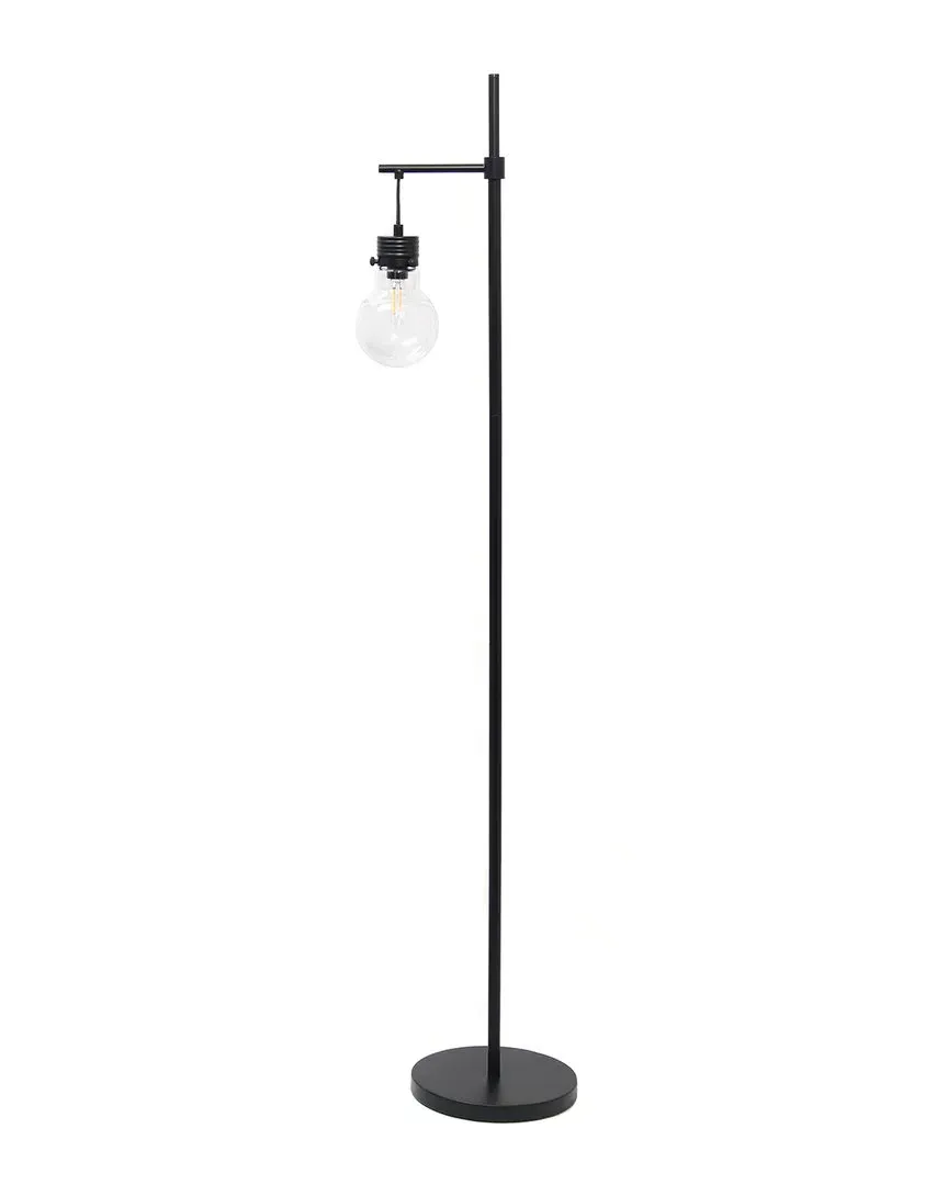Beacon Floor Lamp with Globe Shade - Black, Metal