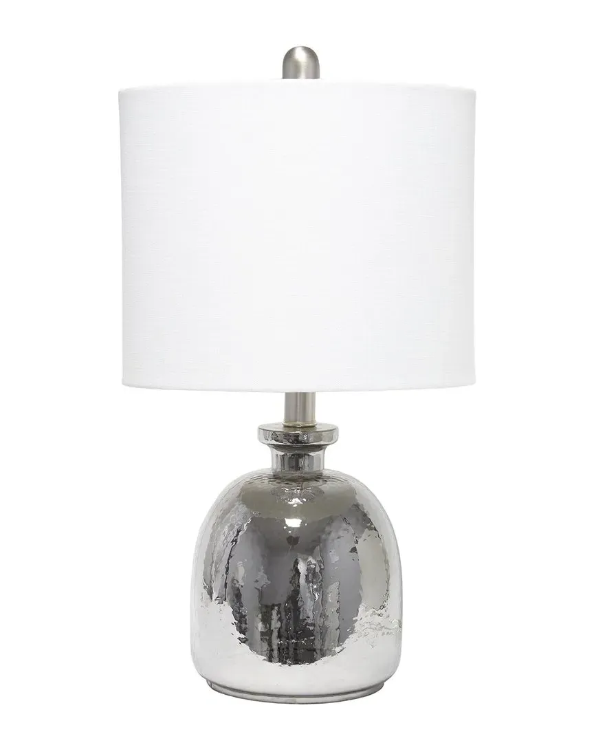 Classix Hammered Glass Jar Table Lamp - Metallic Gray