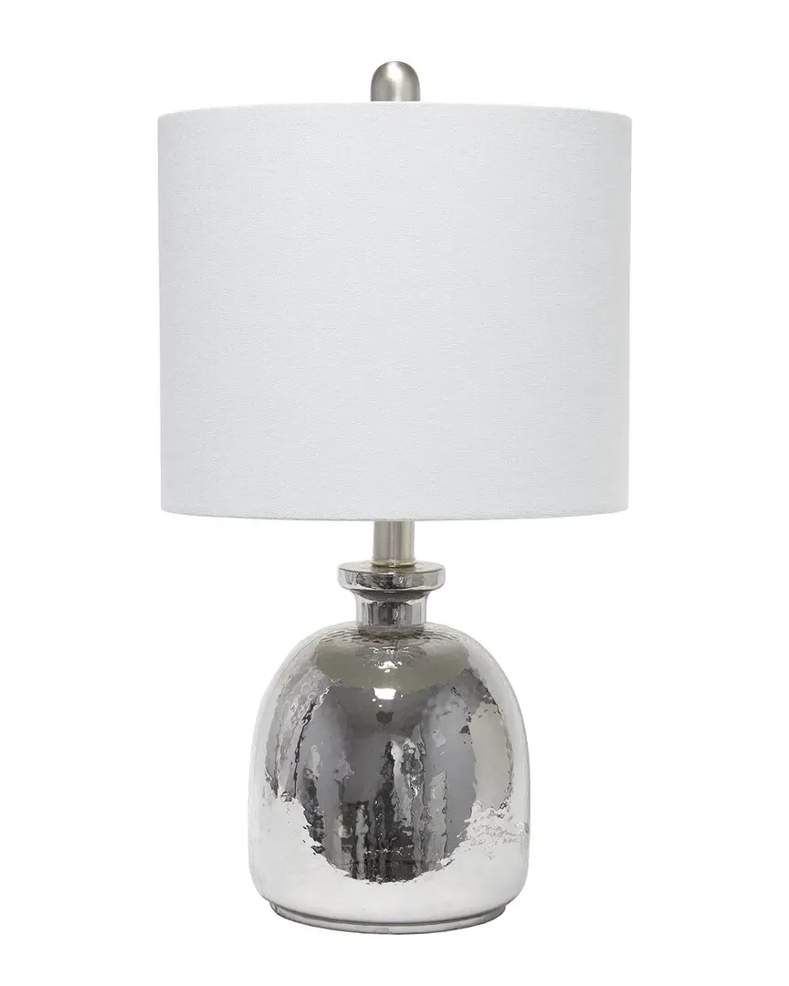 Classix Hammered Glass Jar Table Lamp - Metallic Gray image