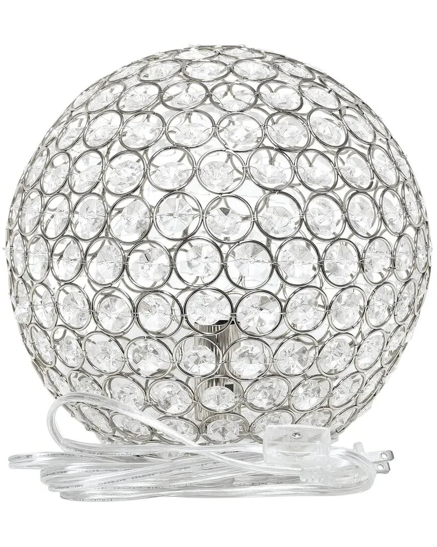 Elipse Crystal Ball Table Lamp - Chrome image