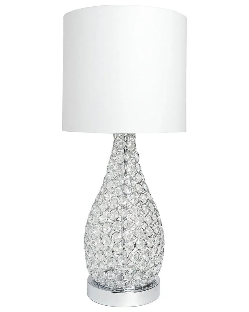 Elipse Crystal Gourd Table Lamp - Chrome