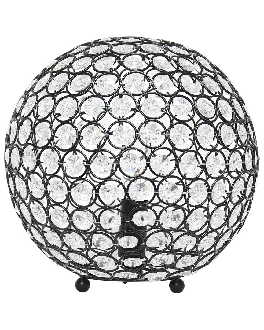 Elipse Round Sphere Table Lamp - Bronze, Metal