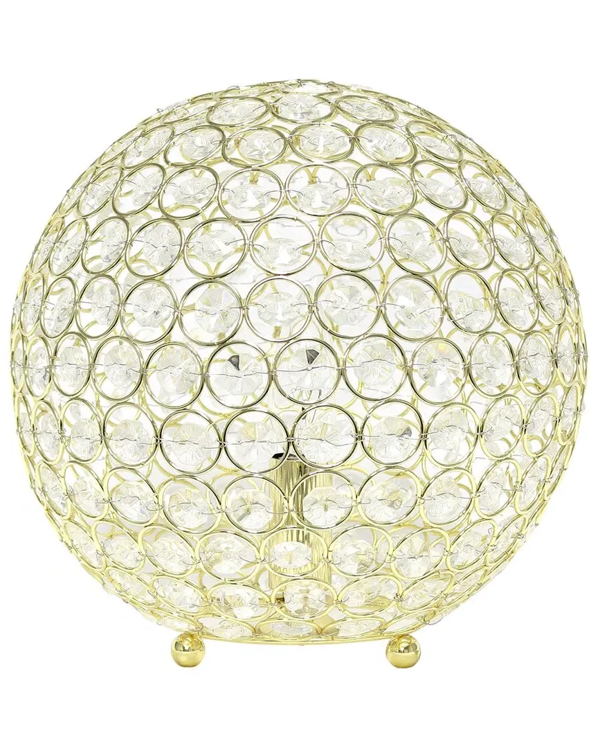 Elipse Round Sphere Table Lamp - Gold, Metal