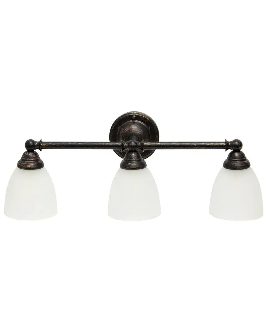 Essentix 3-Light Wall Mounted Fixture - Bronze, Iron
