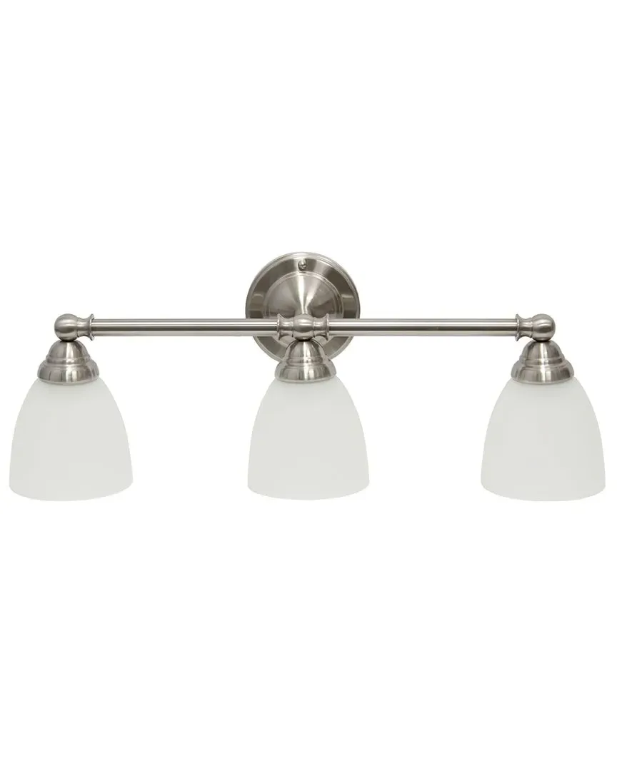 Essentix 3-Light Wall Mounted Fixture - Nickel, Iron