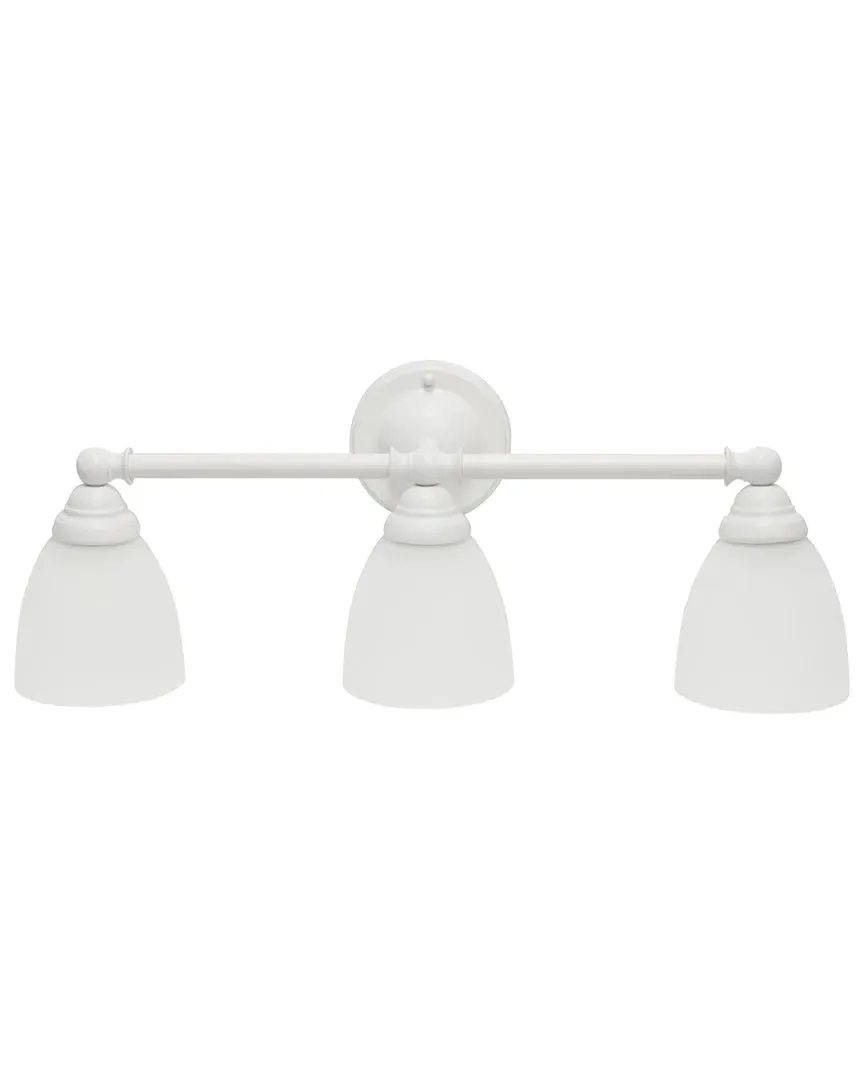 Essentix 3-Light Wall Mounted Fixture - White, Iron image