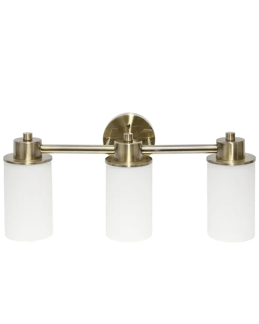 Essentix Three Light Vanity Wall Fixture - Brass, Iron