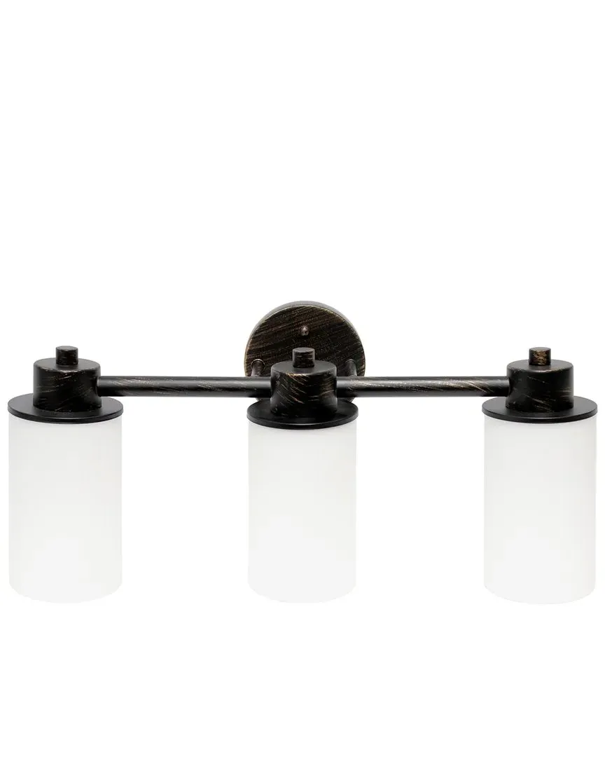 Essentix Three Light Vanity Wall Fixture - Bronze, Iron