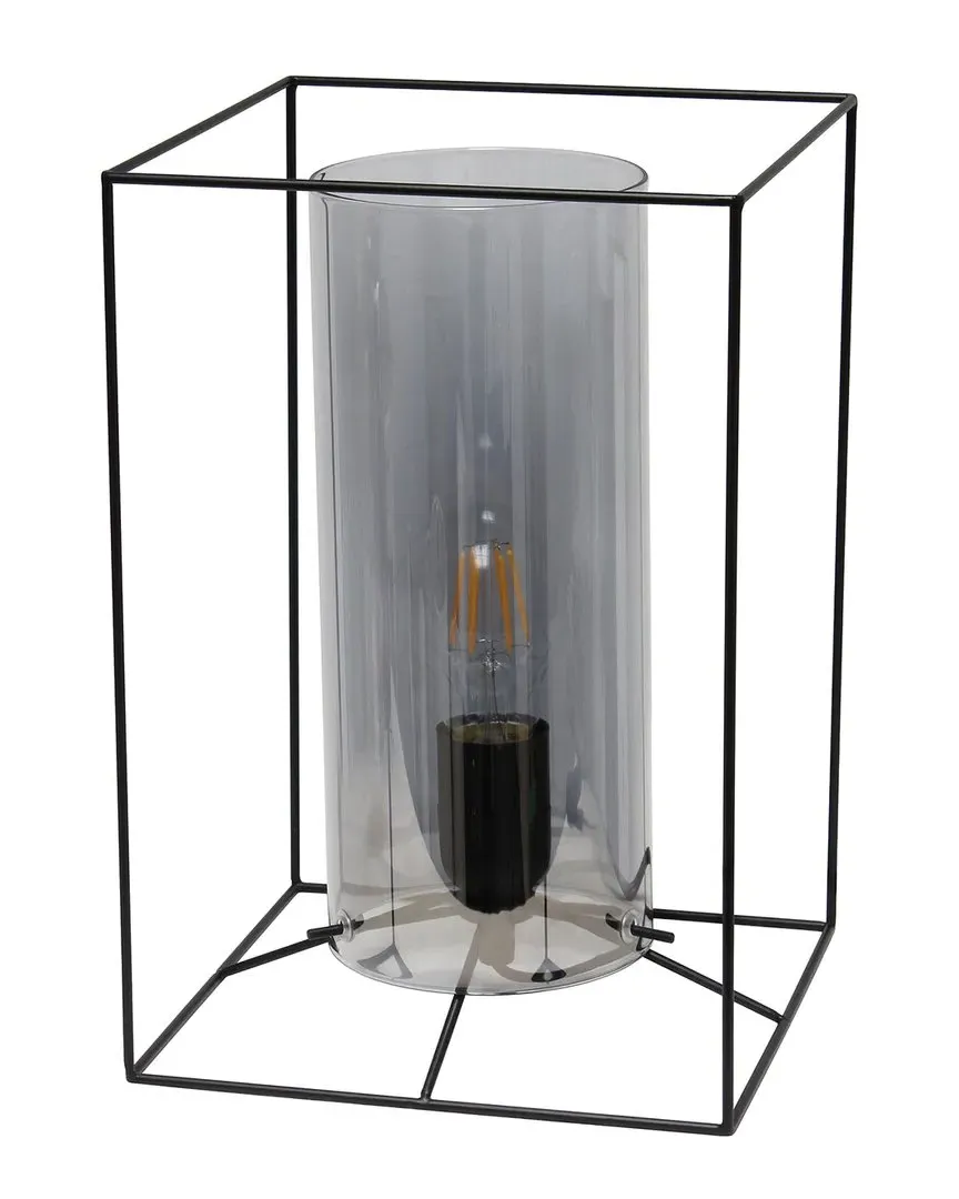 Framed Table Lamp - Black, Metal image