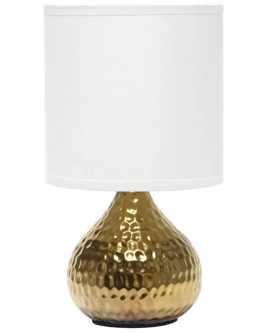 Hammered Mini Table Lamp - Gold, Metal image