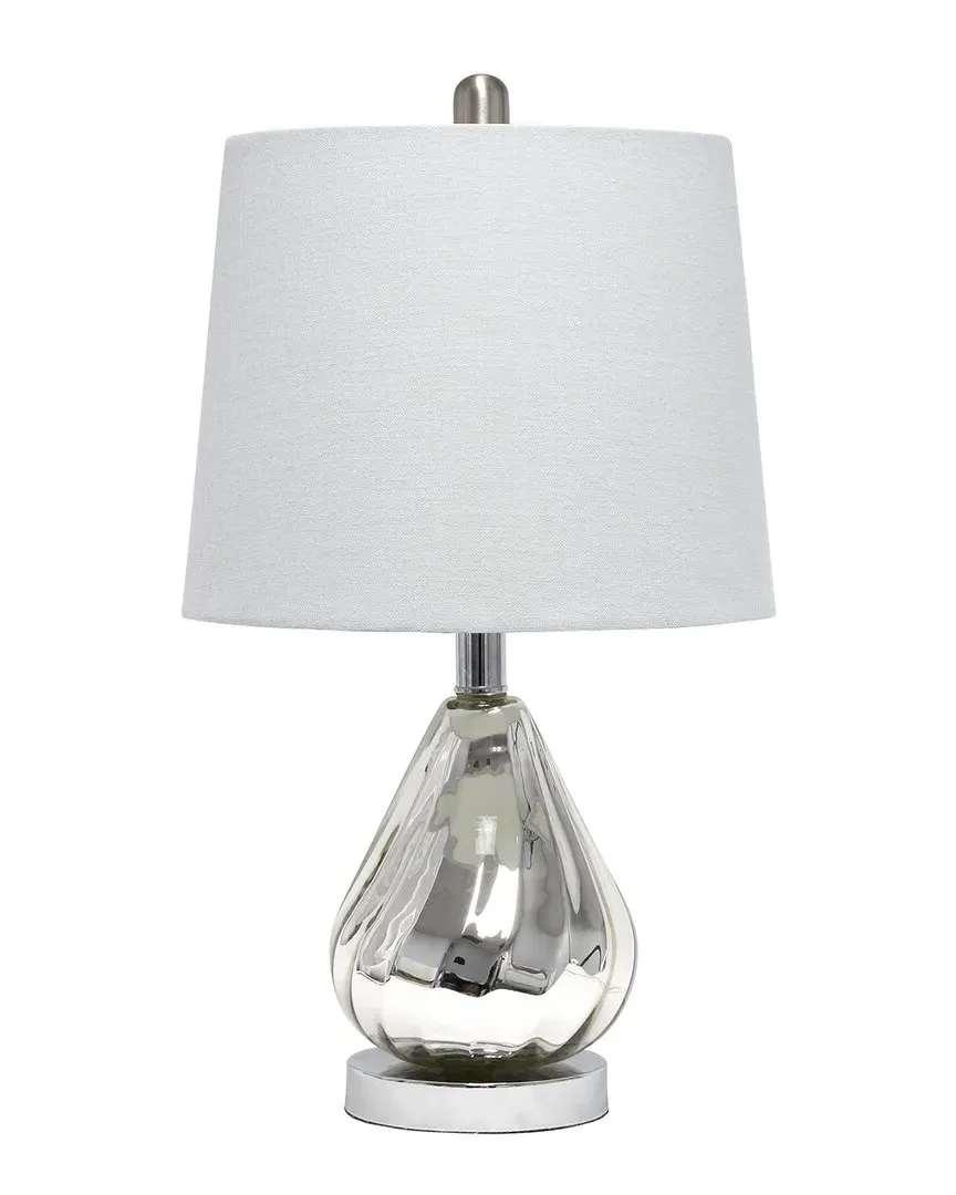 Kissy Pear Table Lamp - Gray, Chrome Glass image