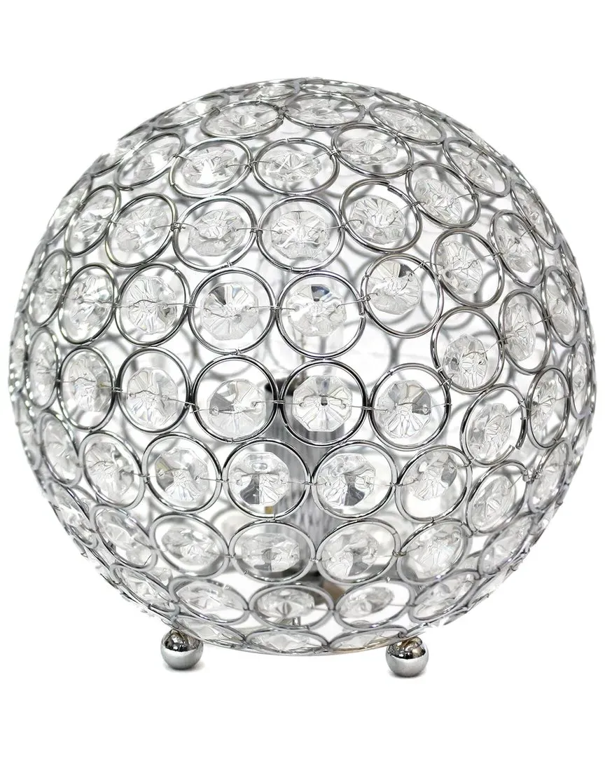 Lalia Home Crystal Ball Table Lamp - Chrome image