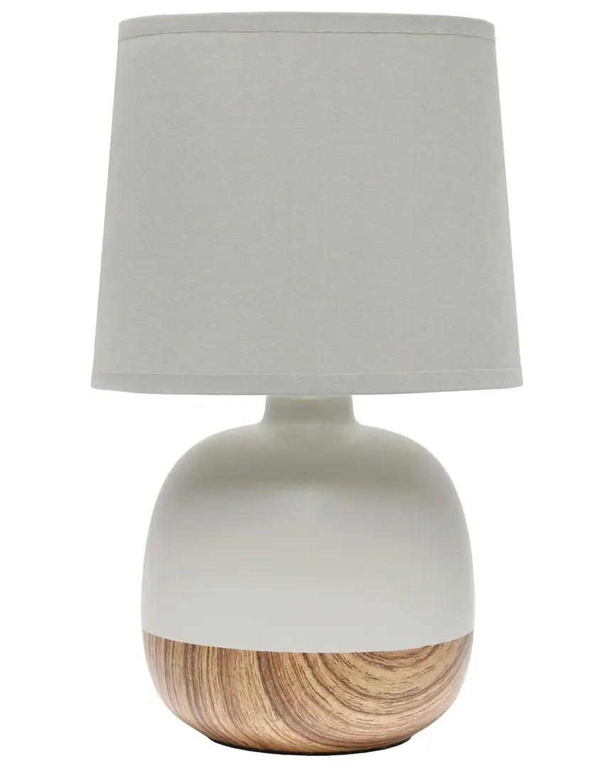Lalia Home Petite Mid Century Table Lamp - Light Gray image