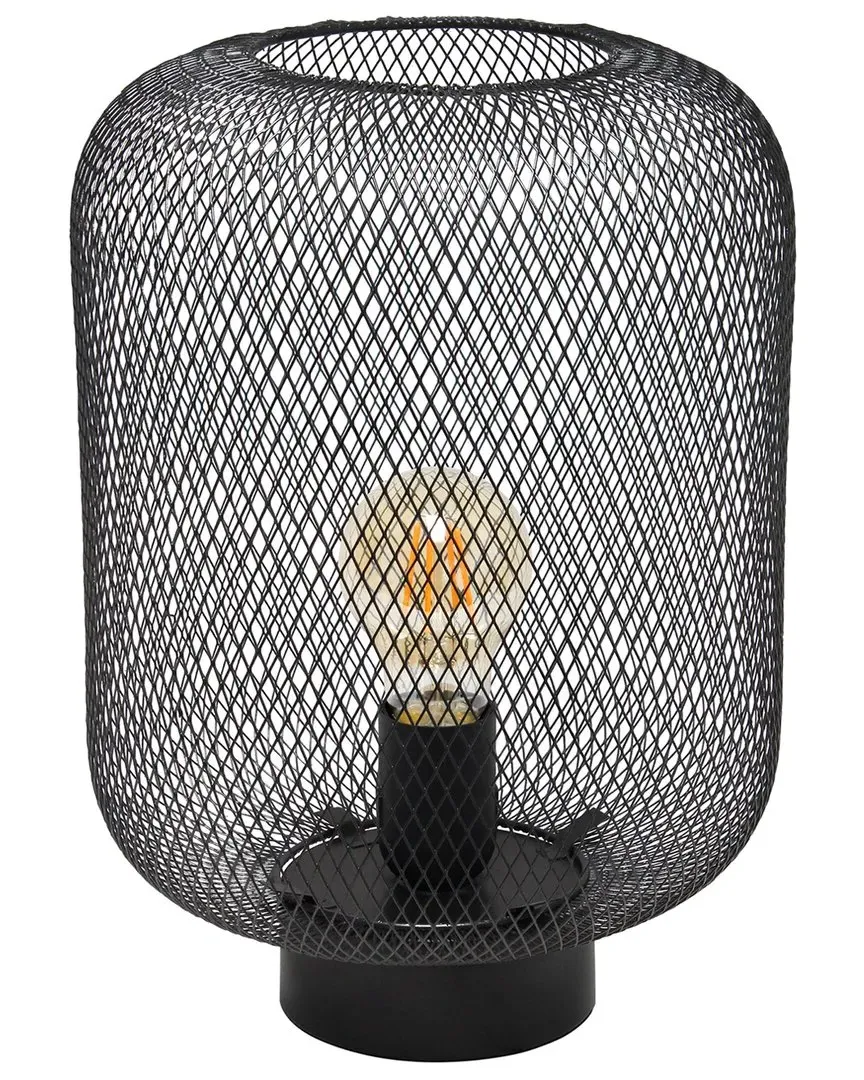 Metal Mesh Table Lamp - Black image
