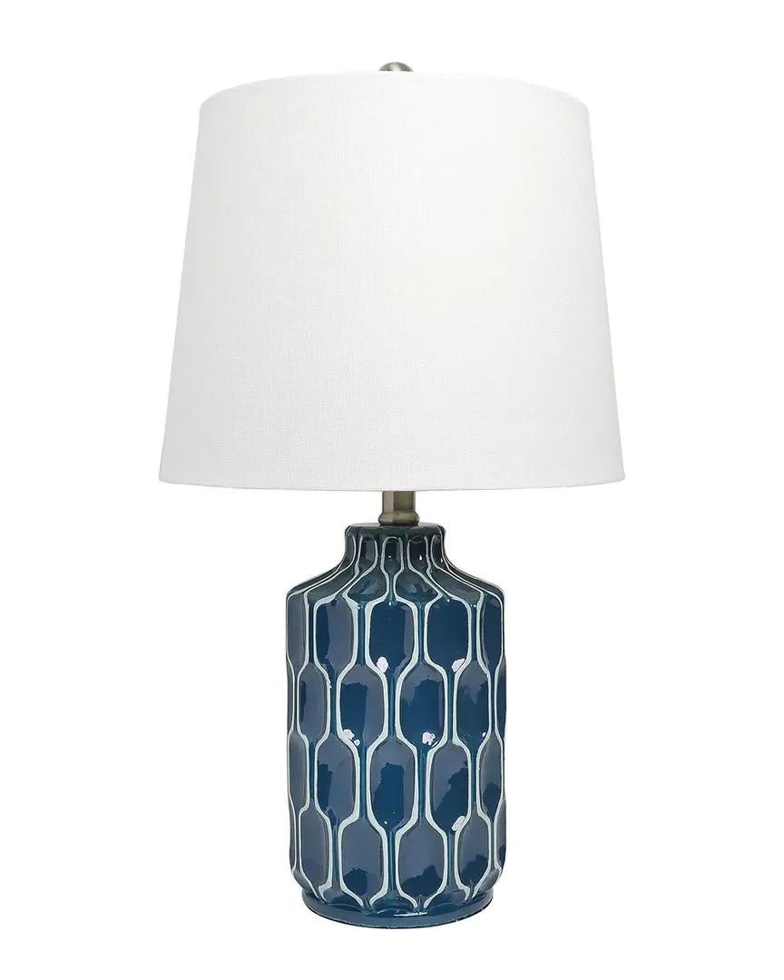 Moroccan Table Lamp - Blue, Resin image