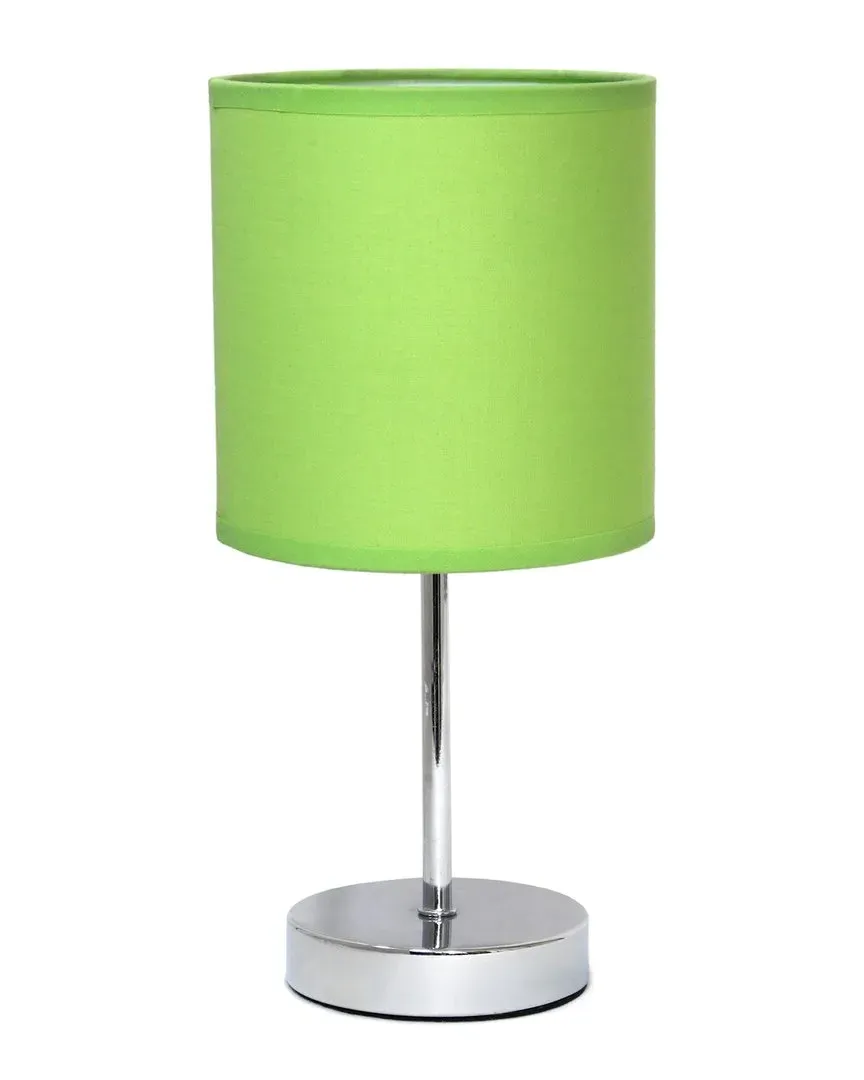 Nauru Petite Metal Stick Table Lamp - Silver