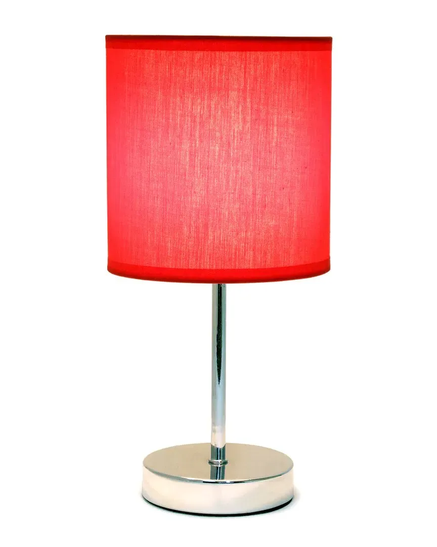 Nauru Petite Metal Stick Table Lamp - Silver