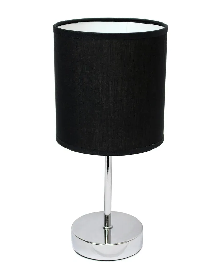 Nauru Petite Metal Stick Table Lamp - Silver