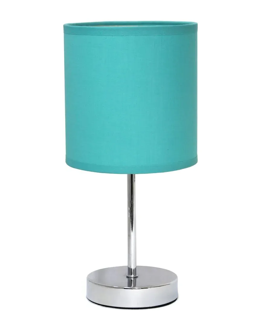 Nauru Petite Metal Stick Table Lamp - Silver