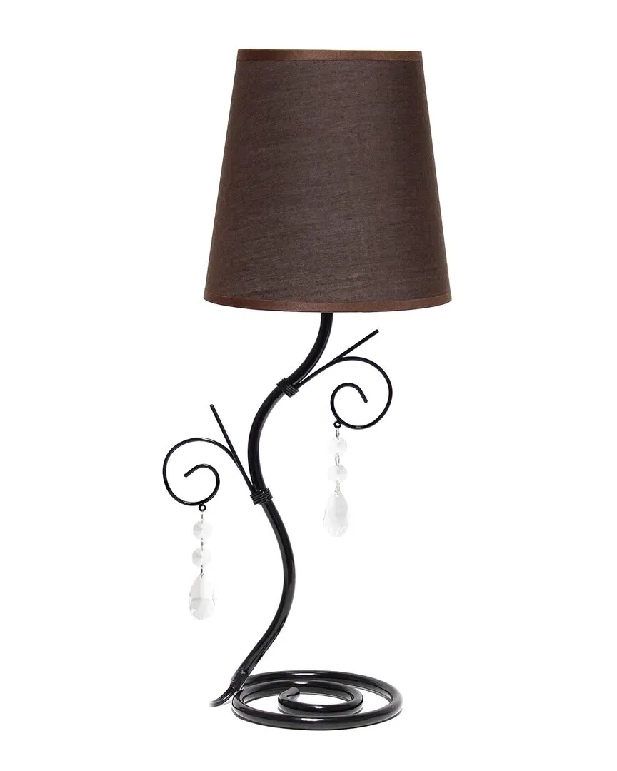 Priva Winding Ivy Table Lamp - Black, Metal image