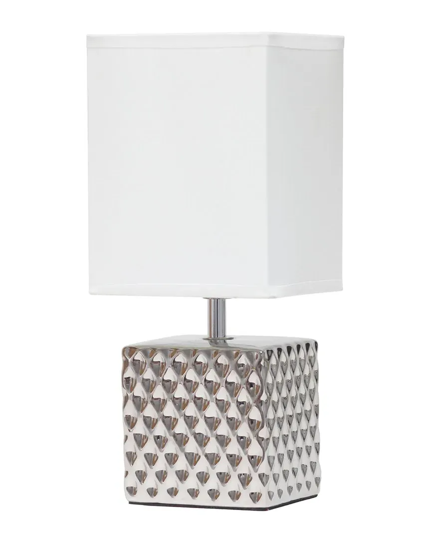 Square Bedside Table Desk Lamp - Chrome image