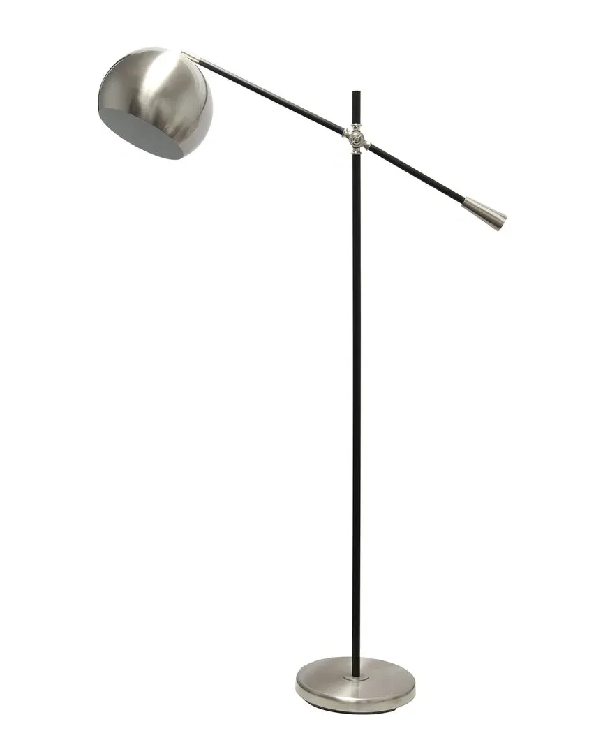 Swivel Floor Lamp with Footswitch - Black, Metal image