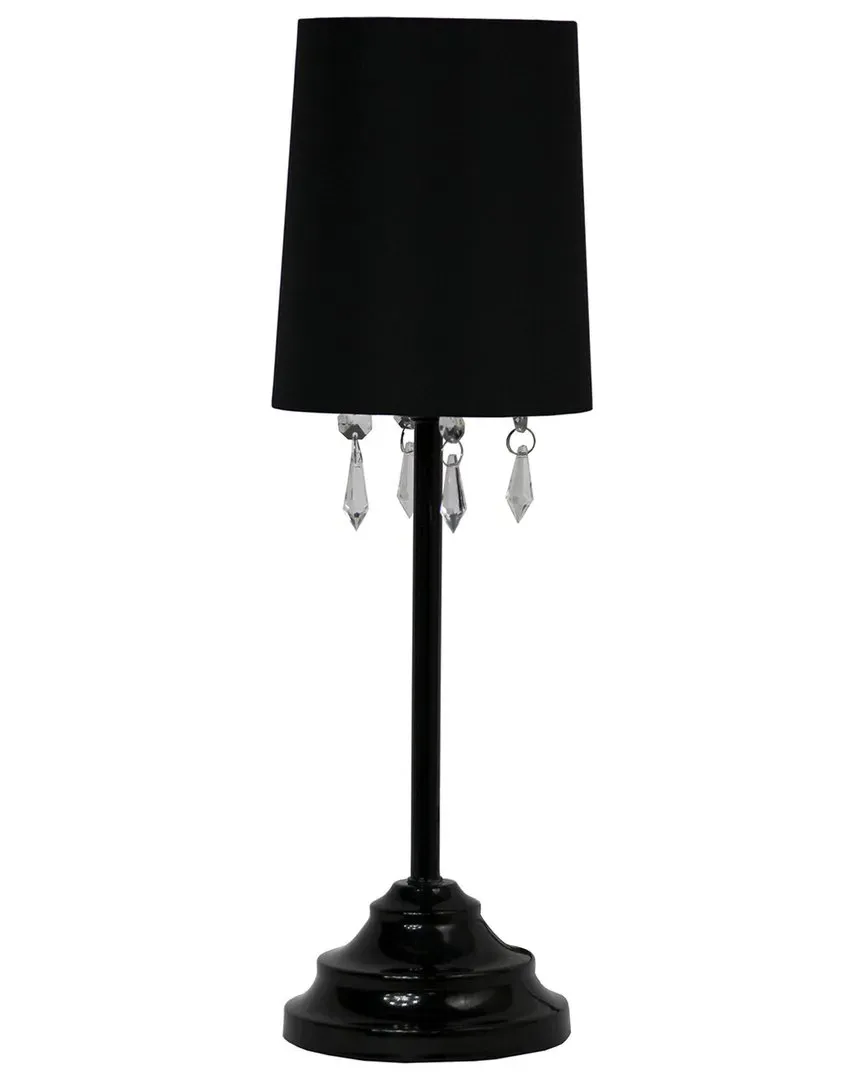 Table Lamp with Acrylic Beads - Black, Metal image