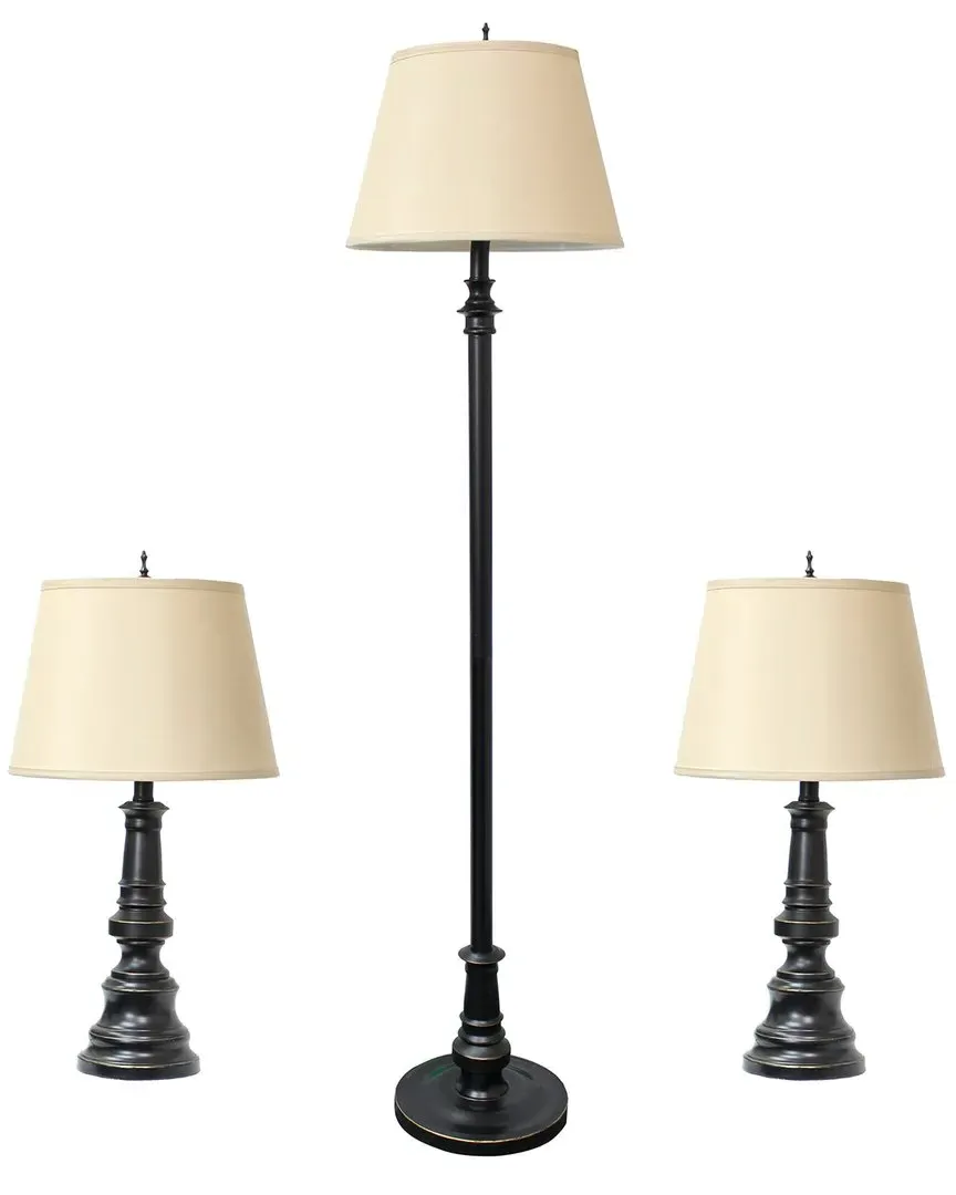 Three Pack Lamp Set - Restoration Bronze