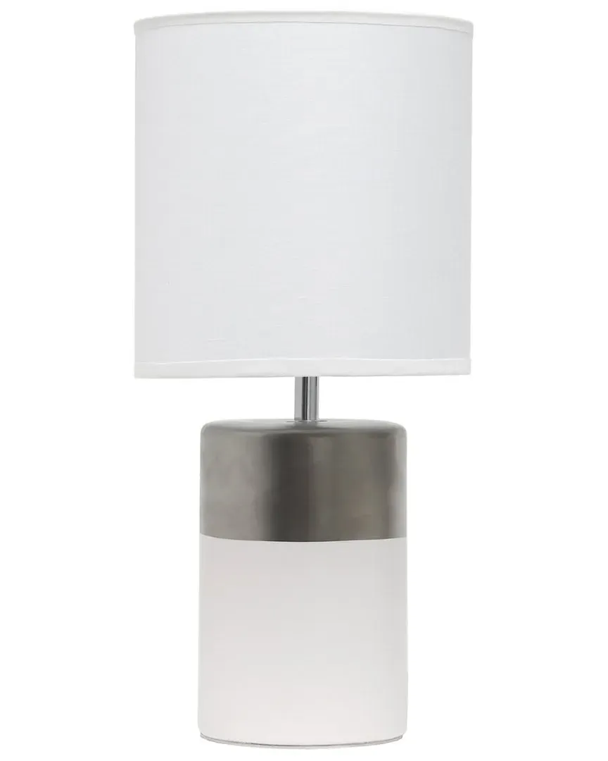 Two Toned Basics Table Lamp - Off-White, Porcelain image