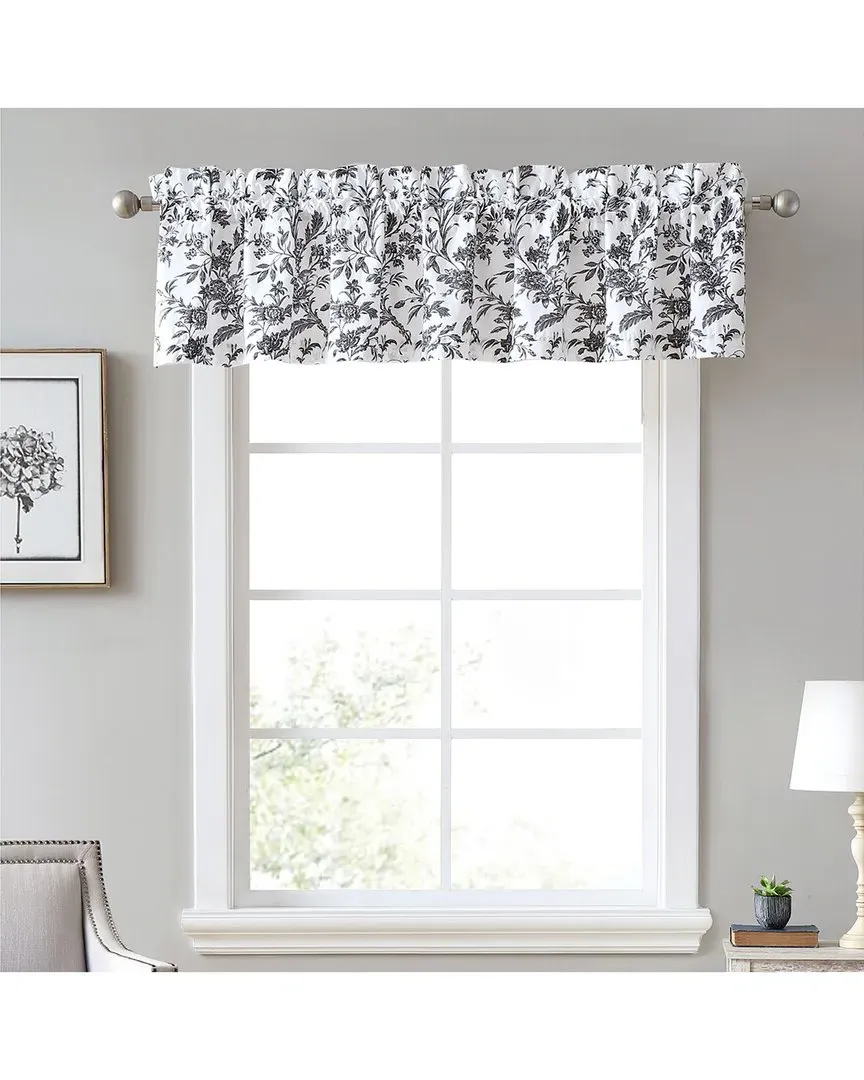 Amberley Cotton Window Valance - Black image