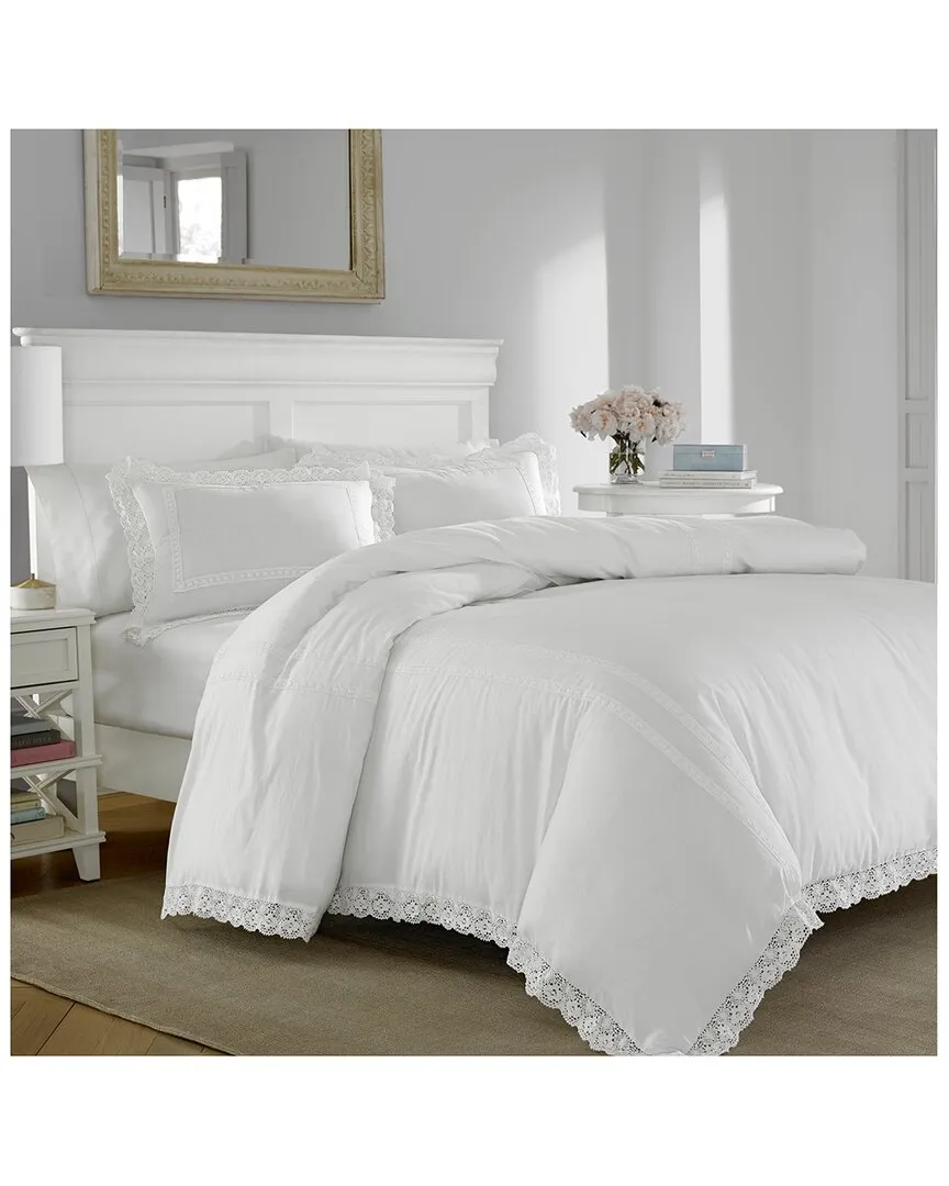 Annabella 3-Piece Comforter Set - White, Cotton image